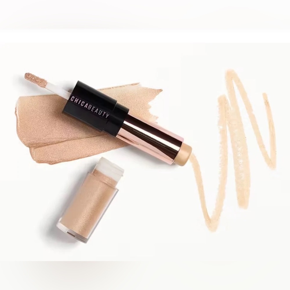 NIB💎 Chica Beauty Chica Glow Highlighter Duo in Champagne Glow - Picture 2 of 5